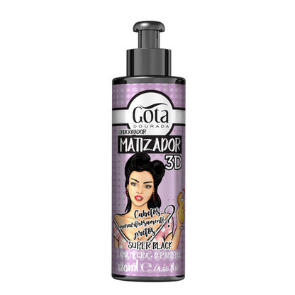 Gota Dourada Tónico Capilar 3D - Super Black 120ml