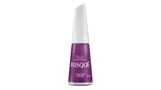 Esmalte Risqué Roxo Cremoso Violetraz o Novo 8ml