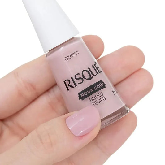 Esmalte cremoso nova cor Nudeu tempo 8ml