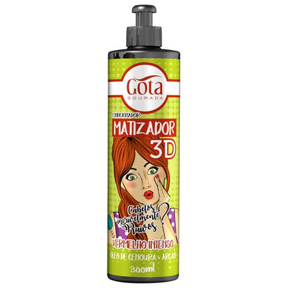 Tónico 3D Gota Dourada - Rojo Intenso 120ml