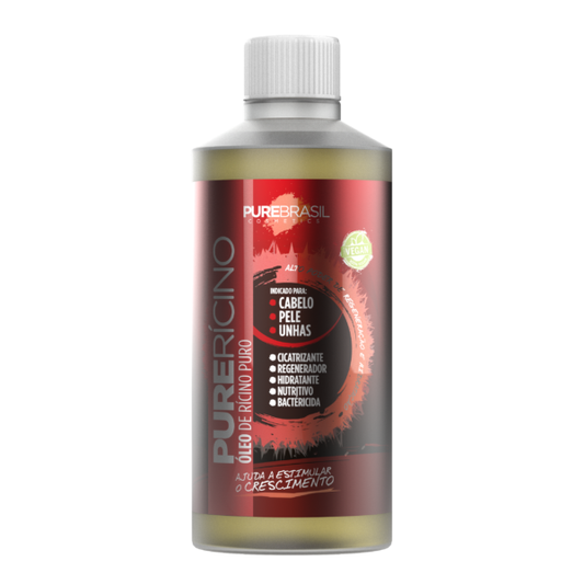 Pure Brasil Pure Rícino Óleo Cabelo Pele e Unhas 250ml