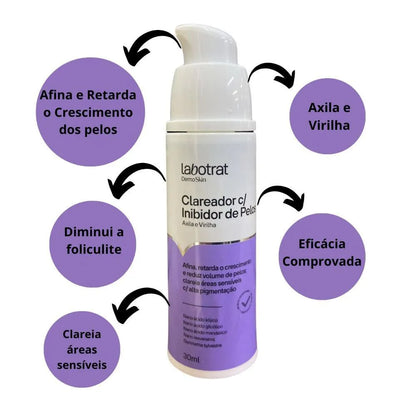 Serum Clareador E Inibidor De Pelos Axilas Virilhas Labotrat - 30ml