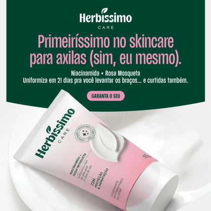 Desodorante Antitransp. em Creme Rosa Mosqueta e Niacinamida HERBÍSSIMO Care - 55g