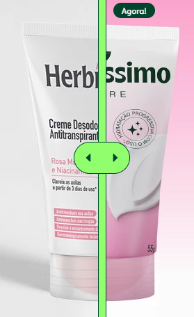 Desodorante Antitransp. em Creme Rosa Mosqueta e Niacinamida HERBÍSSIMO Care - 55g
