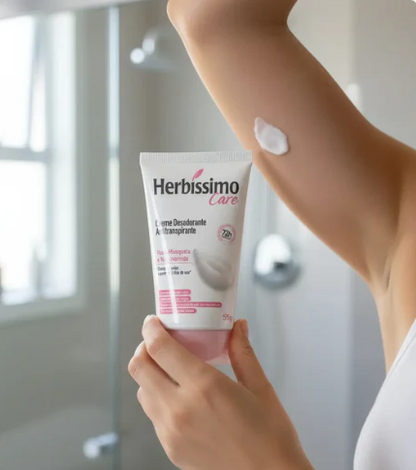 Desodorante Antitransp. em Creme Rosa Mosqueta e Niacinamida HERBÍSSIMO Care - 55g