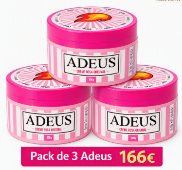 combo   3  Adeus Crema Rosa original Multifuncional para la Piel 300g