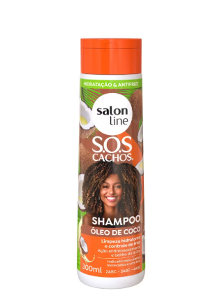 Champú de tratamiento intensivo de coco Salon Line SOS.Cachos 300 ml