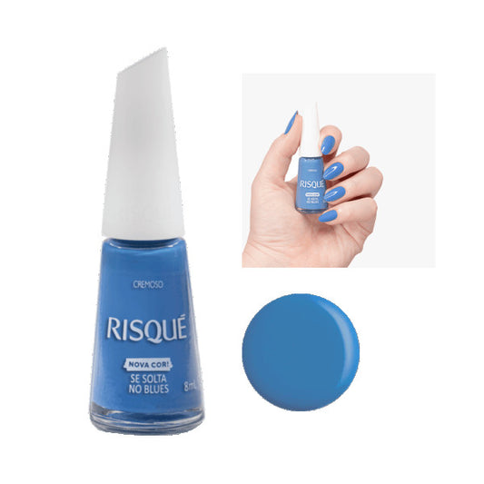Esmalte Risque Cremoso 8Ml Se Solta No Blues
