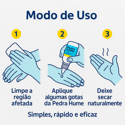 Pedra Hume Cora Gotas Cicatrizante Antisséptico Suave