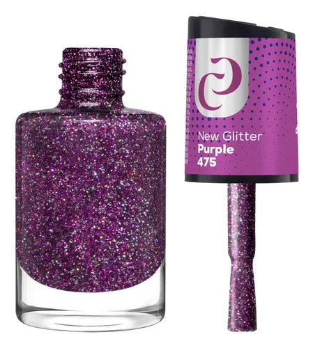 Esmalte Cora 10ml New Glitter Purple