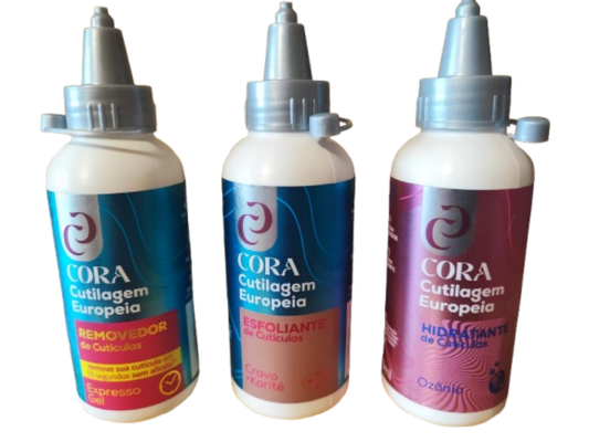 Kit europeo para cutículas con gel Cora, clavo y manteca de karité