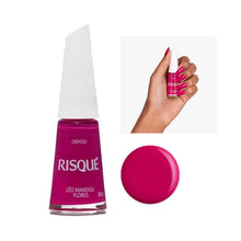Esmalte Risqué Rosas Cremoso Léo Mandou Flores