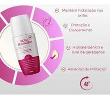 Rosa Selvagem Desodorante Roll-On Iluminador 85ml