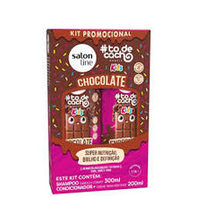 Kit Salon Line Kids #todecacho: Shampoo 300ml e Condicionador 200ml Chocolate