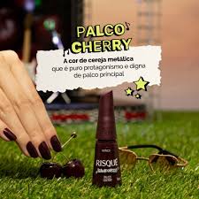 Esmalte Metálico Risqué Lollapalooza Palco Cherry 8ml