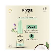 .Risque Care Esmalte De Uñas Base E Cobertura Fosca 8ml