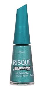 Esmalte Verde Metálico Risqué & Lollapalooza Brasil Me Encontra no Letreiro 8ml