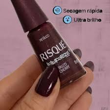 Esmalte Metálico Risqué Lollapalooza Palco Cherry 8ml