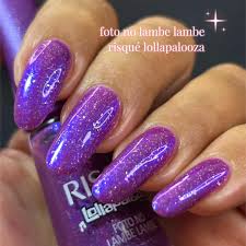 Esmalte Roxo Efeito Risqué & Lollapalooza Brasil Foto no Lambe Lambe 8ml