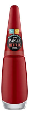 Esmalte Impala Coleção Netflix Cor Vermelho Intenso Netinha