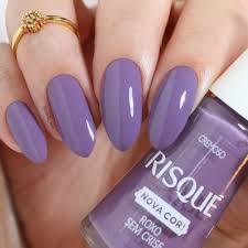 Risque Esmalte de Uñas Cremoso Color Roxo Sem Crise