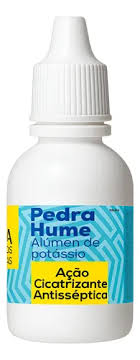 Pedra Hume Cora Gotas Cicatrizante Antisséptico Suave