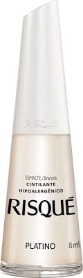 Esmalte de uñas platino Risqué de 8 ml