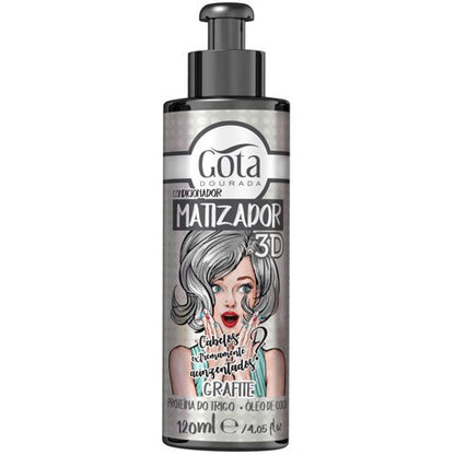 Gota Dourada Tónico Capilar 3D - Grafito 120ml