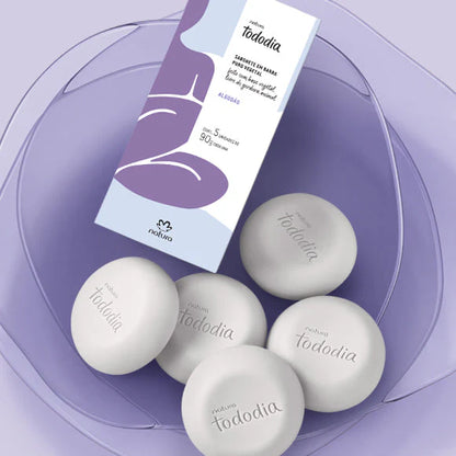 Algodão Tododia Jabón en Barra Puro Vegetal - 5un de 90g