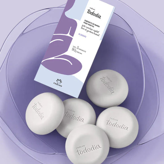Algodão Tododia Jabón en Barra Puro Vegetal - 5un de 90g