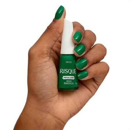 Esmalte Risque Coleção Voltei Verde Esmeralda