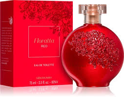 Floratta Red Eau de Toilette 75ml – Perfume Floriental Frutal con Manzana, Flores y Chocolate Amargo Boticario 