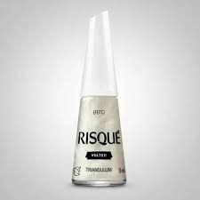 Esmalte Branco Risqué Triangulum Efeito 8ml