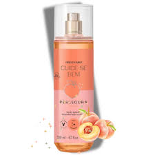 Body Splash Cuide-se Bem Pessegura 200ml – Fragancia Dulce y Jugosa con Toque de Melocotón