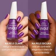 Esmalte Risqué Roxo Cremoso Violetraz o Novo 8ml
