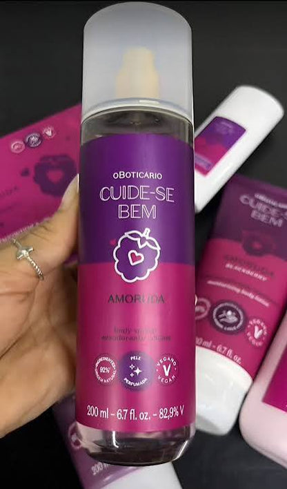Boticario - Cuide Se Bem - Amoruda - Colonia Feminina Body Splash 200Ml
