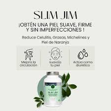 SLIM JIM. Anticelulítico Natural que  Ayuda a Reducir Celulitis, Grasas, Michelines, Piel de Naranja. 100 Cápsulas