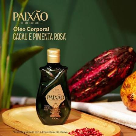 Aceite Corporal Paixão cacaou &   pimienta rosa  con Acción Desodorant 200ml