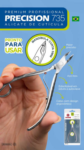 Mundial Alicate para cutículas 735 precision premium inox