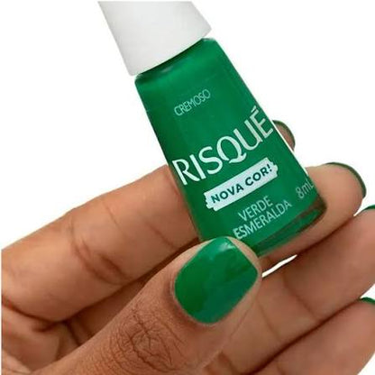 Esmalte Risque Coleção Voltei Verde Esmeralda