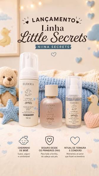 Espuma de Banho Cremosa Baby Little Niina Secrets 150ml | Eudora