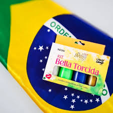 Kit 04 Esmaltes Coleção Bella Torcida Copa do Mundo
