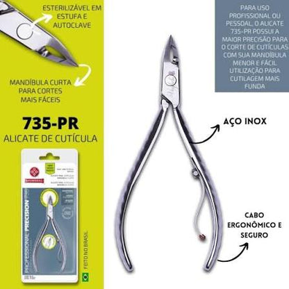 Mundial Alicate para cutículas 735 precision premium inox