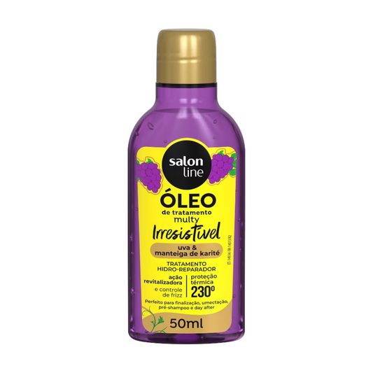 Salón line  - Multy Irresistivel - Oleo de Tratamento Uva e Manteiga Karite 50Ml