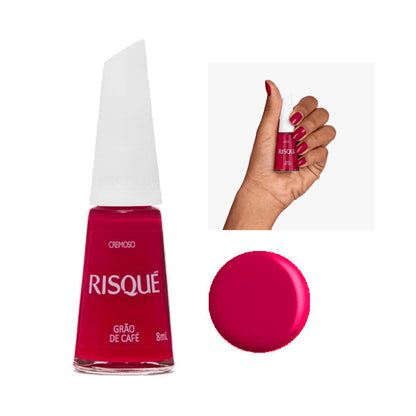 Esmalte Risqué Cremoso Arábica Grão Café
