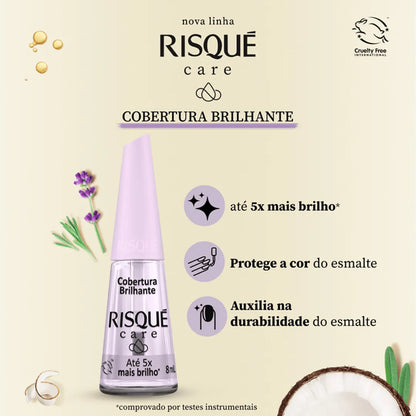 RISQUÉ COBERTURA BRILHANTE CARE ATÉ 5X MAIS BRILHO