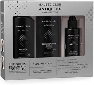 Kit Anticaída Malbec: Champú 250ml + Acondicionador 250ml + Tónico 100ml